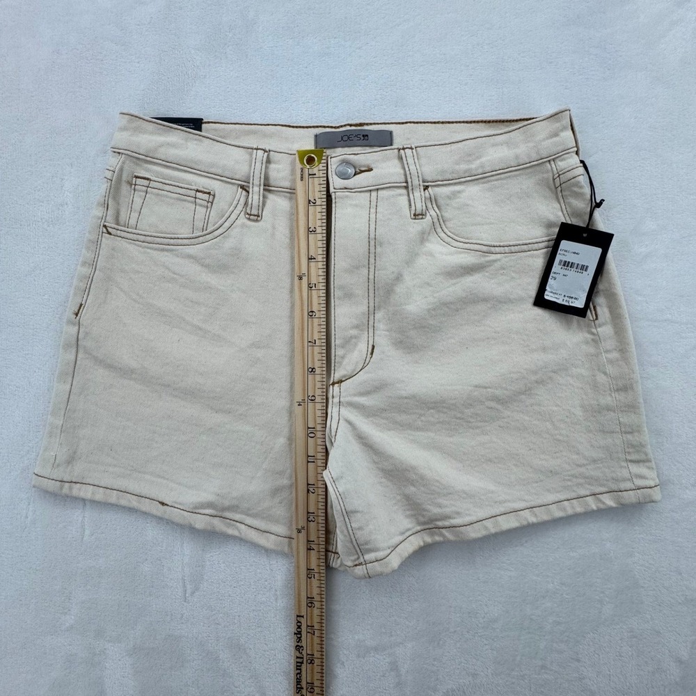 Joe's Jeans Vintage Easy Short Women 29 Ecru NEW High Rise Denim Relaxed - Picture 5 of 9